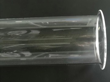 Southeast Quartz China – High-Purity Quartz Burner Tube with Flange for Industrial Heating and Laboratory Applications